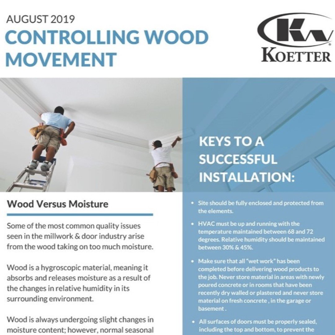 ITC_Millwork's tweet photo. Great job site conditions set us ALL up for success. Checkout “It’s All Relative” in our bio blog. 

#woodmovement #humidity #moisture #Jobsiteconditions #millworkinstallation #millwork #installation #architectural #woodproducts #finefinishing https://t.co/Inqm104Drh