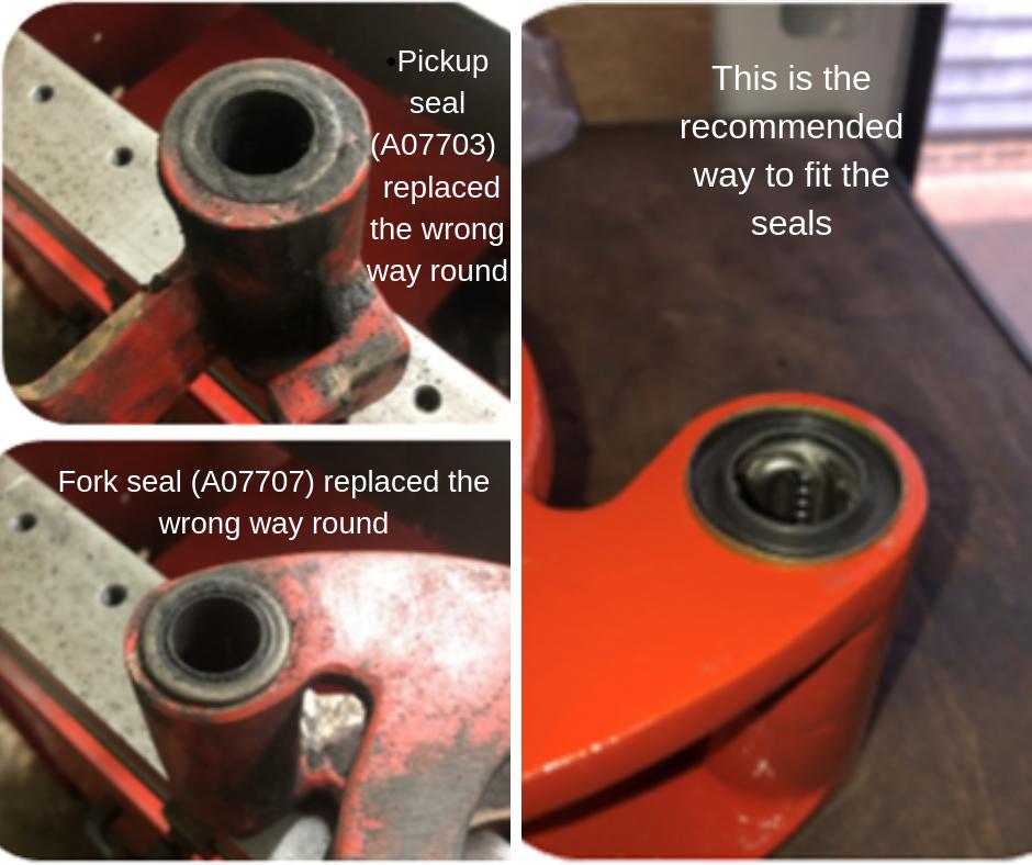 BernhardCompany's tweet image. #TopTip When changing the fork and pick up, make sure you fit the seals properly #sharpeningsolutions