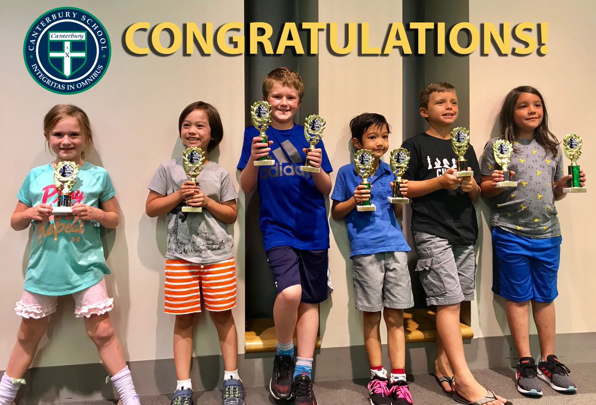 CanterburyFW's tweet photo. Join us in congratulating six Canterbury students who placed in the Allen County Public Library Chess Tournament! 🏅👏
#eachstudentmatters #waytogo #congratulations #chess https://t.co/EWtJn4geTP