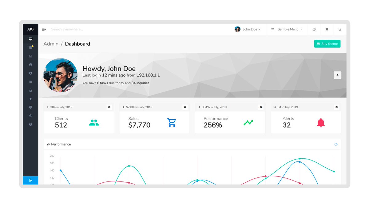Bulma Vue.js Vue CLI SPA Dashboard Template. Free &amp; Premium justboil.me/bulma-admin-te… #bulma #VueJS #vue