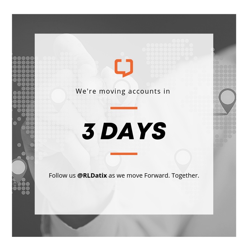DatixUSA's tweet photo. Only 3 days to go until we move to our new account @RLDatix. Get all the latest #healthcare insights and follow our journey as one global company. #patientsafety https://t.co/6DnwLO2J95