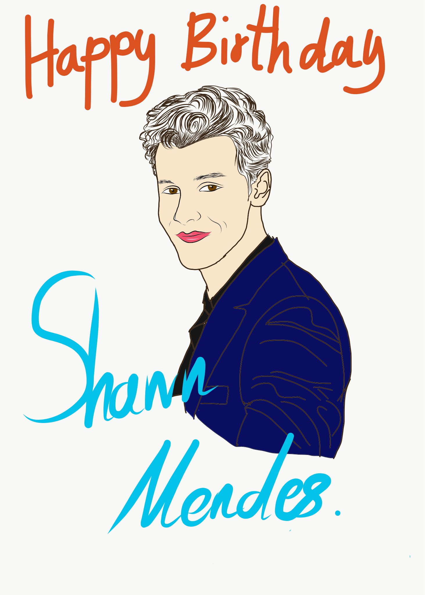Happy birthday Shawn mendes 