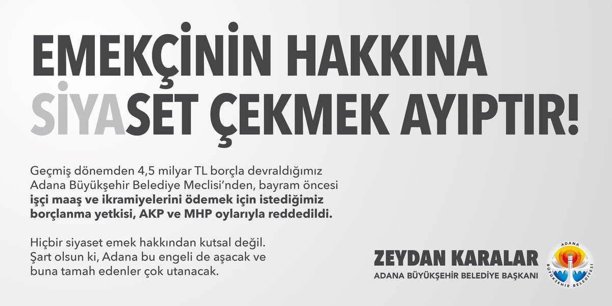 #Adanalıyasiyasetçekme