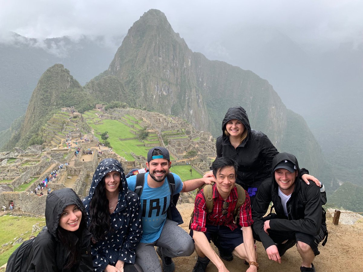 TomFliesDotCom's tweet photo. A1: This wasn't too long ago, but our trip to #Peru was our first trip as a full team. We also got to see a World Wonder, so it was pretty special! #CultureTrav https://t.co/xoTtMYwAQq