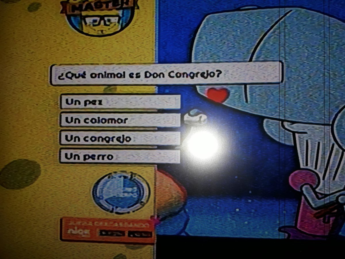 TorricoTwit's tweet photo. Creo que en el #SpongeMaster de Nickelodeon podrian hacer preguntas mas capciosas como "¿Que animal es Calamardo?" la mayoria pondria que es un calamar,cuando en realidad es un pulpo https://t.co/l4tbBQzxgL