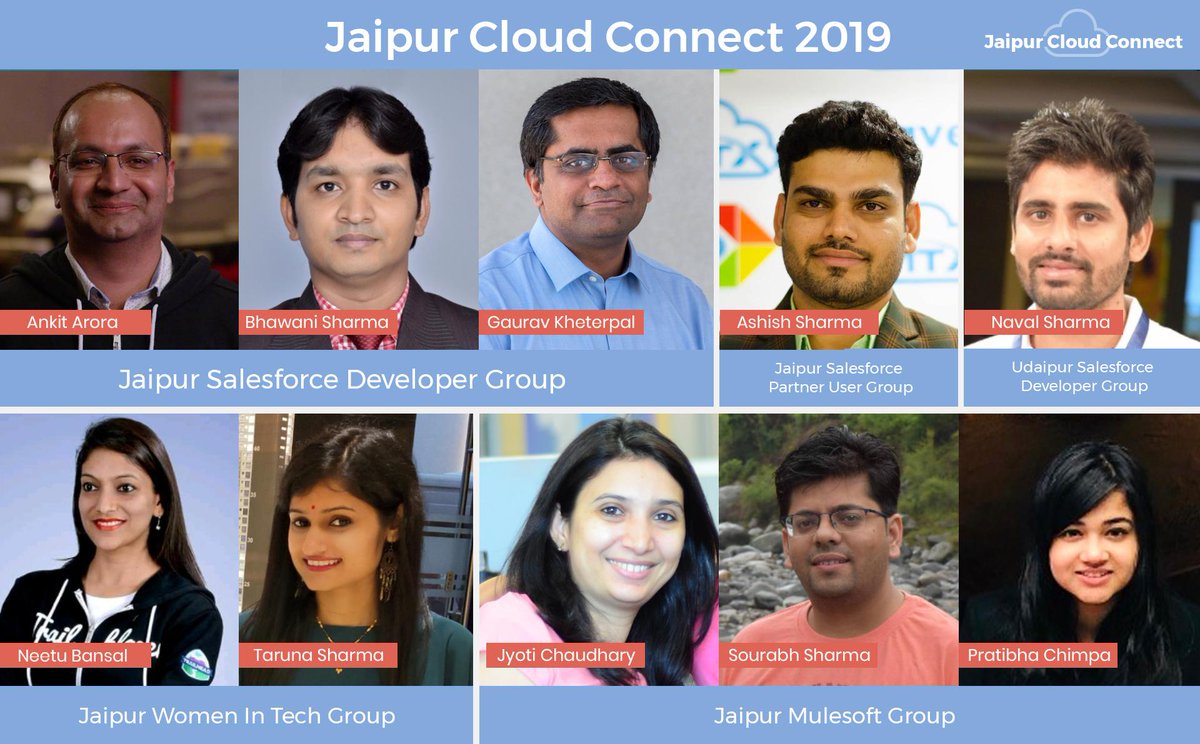gauravkheterpal's tweet photo. We're just one 1 away from Jaipur Cloud Connect #JCC19 &amp; I'm excited to unveil a power-packed line up of speakers for Jaipur community featuring  very best from @salesforce @MuleSoft MuleSoft &amp; several new community faces!

See you on Sat - 10th Aug! Can't wait to see you all! https://t.co/FgJ2tq8kRm