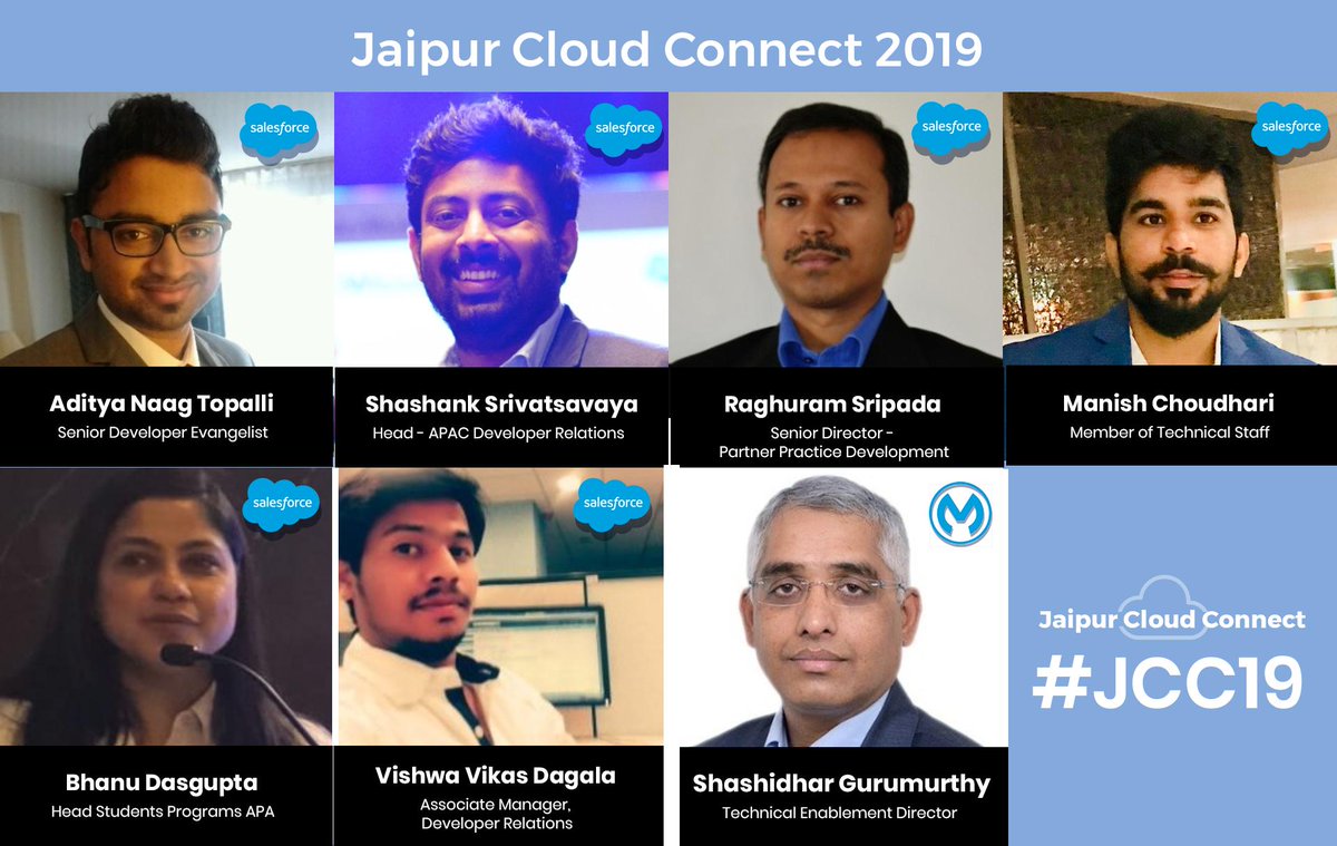 gauravkheterpal's tweet photo. We're just one 1 away from Jaipur Cloud Connect #JCC19 &amp; I'm excited to unveil a power-packed line up of speakers for Jaipur community featuring  very best from @salesforce @MuleSoft MuleSoft &amp; several new community faces!

See you on Sat - 10th Aug! Can't wait to see you all! https://t.co/FgJ2tq8kRm