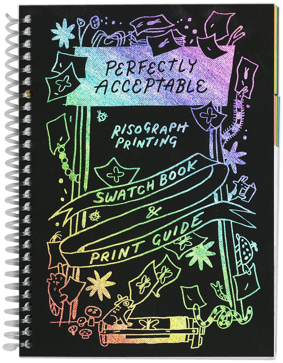If you want to learn more about Risograph printing,  @natAndrewson collaborated with Perfectly Acceptable press on a swatchbook and complete guide to this printing method I highly recommend buying:  https://perfectly-acceptable.com/item/print-guide/