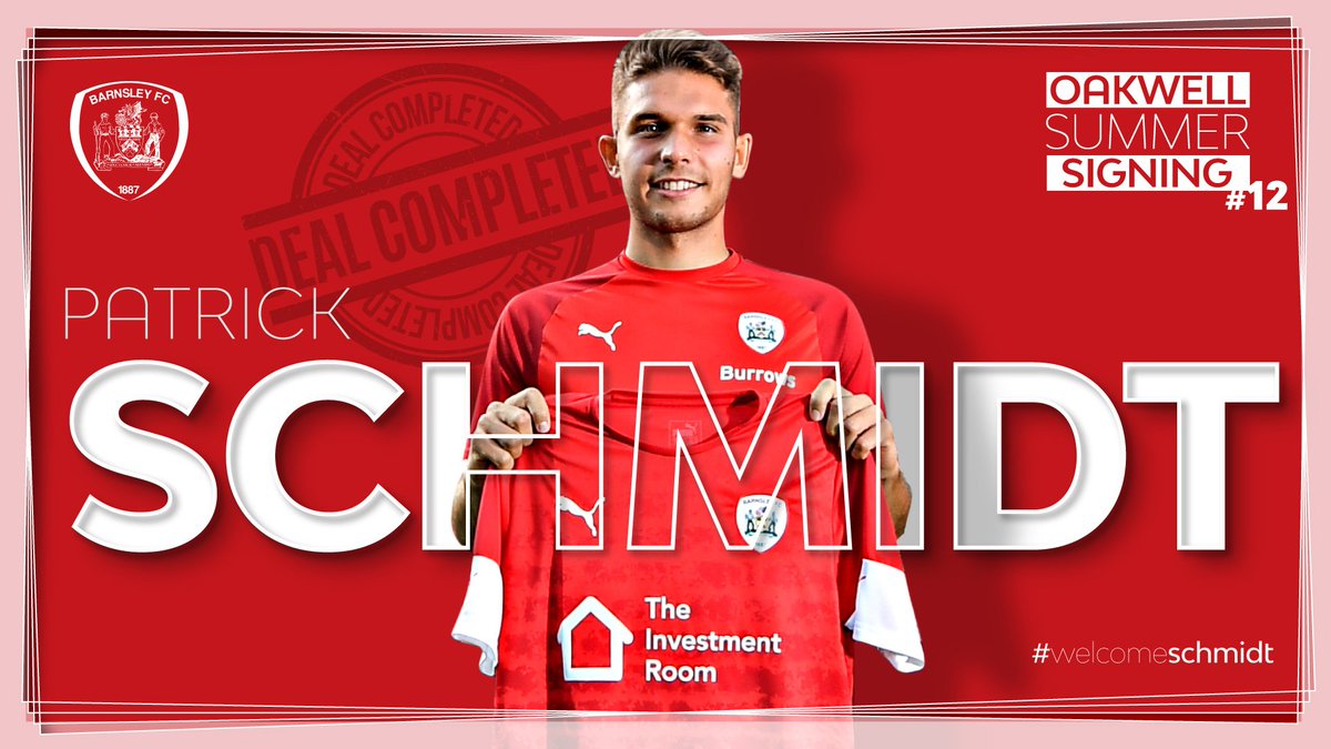 BarnsleyFC's tweet photo. πποΈ | We are delighted to announce the signing of exciting striker, Patrick Schmidt!
#YouReds | #WelcomeSchmidt https://t.co/oXGnhbbpP1