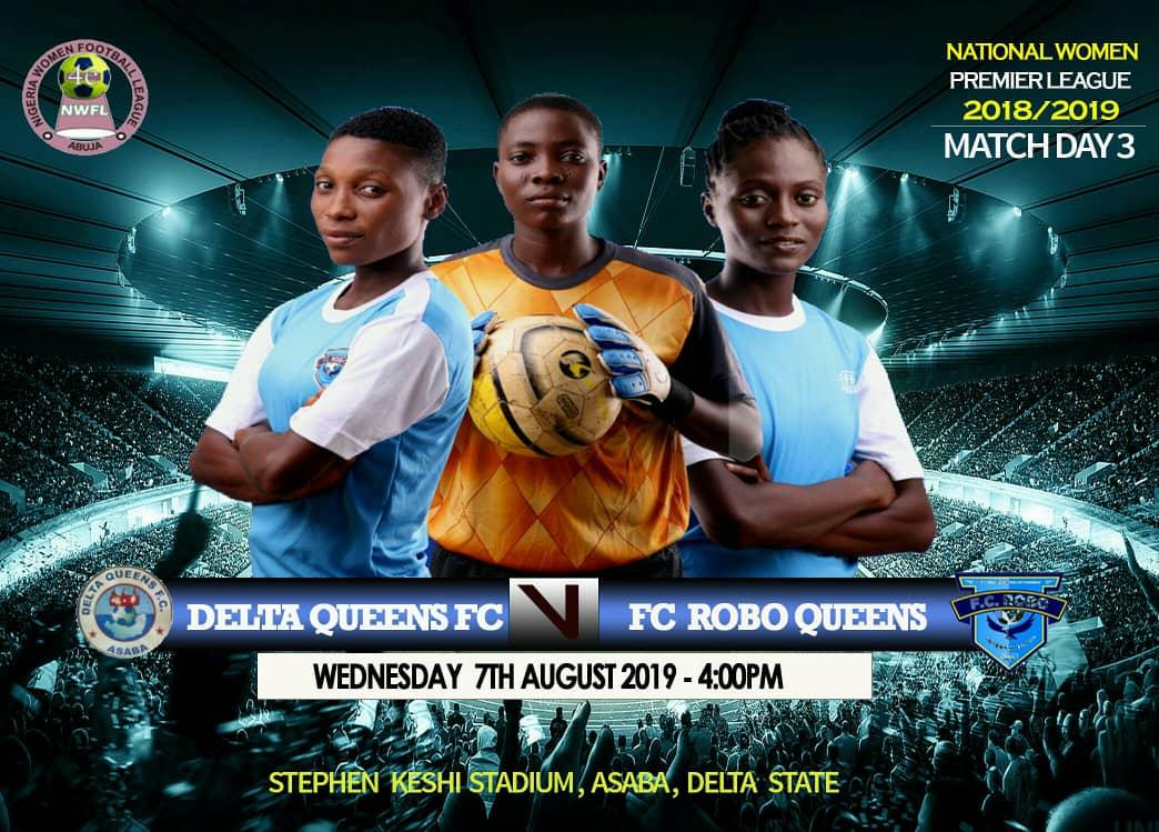TheNWFL's tweet image. #NWPL WK3 🇳🇬

#DELROB👇

FT: Delta Queens 1⃣ FC Robo Queens 1⃣

Maryann Ezeanagu 37" ⚽

Monday Gift 65"  ⚽

#NWPL19