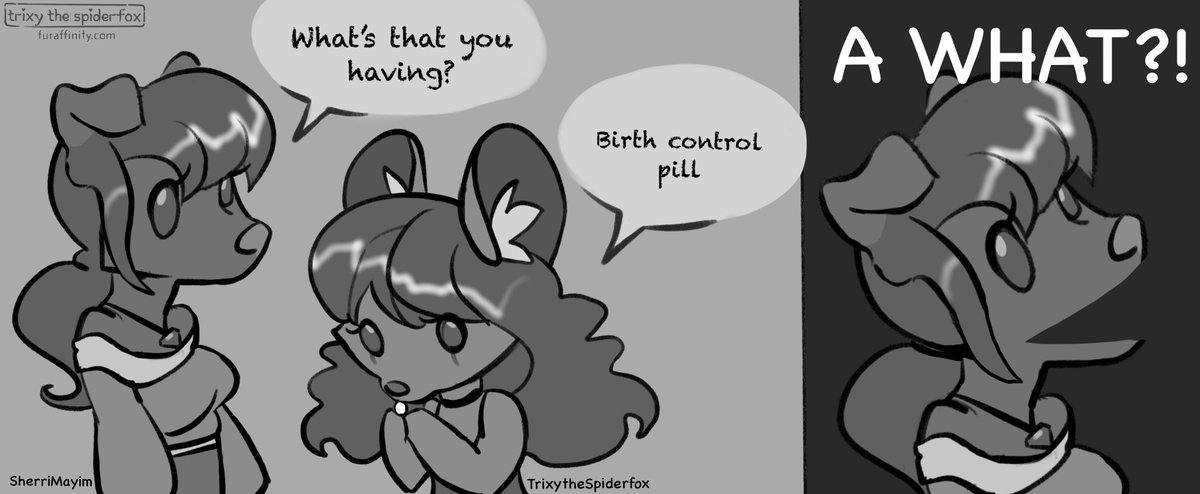 trixy_spiderfox's tweet photo. With this friendly comic of Sherri who loves being pregnant I’m opening my twitter and will be glad to see you on my Picarto channel, FA page and pato!
https://t.co/eIaq9EYS8c
https://t.co/PC9w1a1OI0 https://t.co/pcjMK2vszs
#furry #furry_comic #furryartist #furryartwork https://t.co/tmwAfmL71c