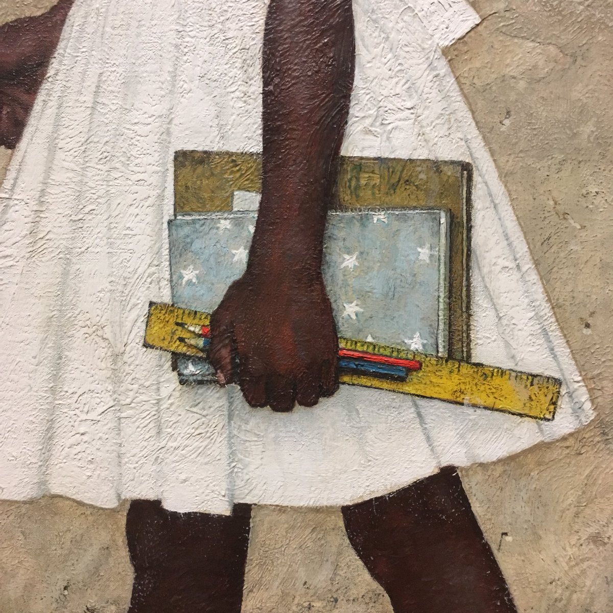 FiveOclockTeach's tweet image. Bon, ben, j’ai pleuré d’émotion à cette magnifique expo 😍 Ce tableau est encore plus beau en vrai 😍#ExpoRockwell #TheProblemWeAllLiveWith #RockwellFourFreedoms @CaenMemorial