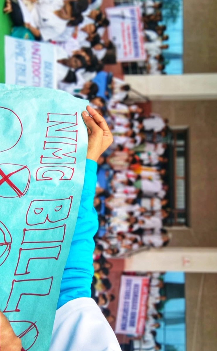 AkulaKeshava's tweet photo. #SayNoToNmc 
#HungerStrike https://t.co/w8CDKhrumS