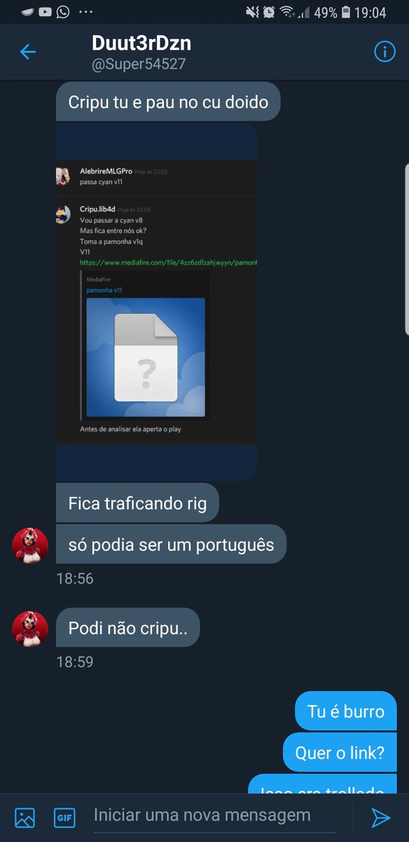 cripufx's tweet photo. A saga do analfabetismo continua seus "indiotas" @Super54527 @C4Flash https://t.co/EWGSJS91DJ