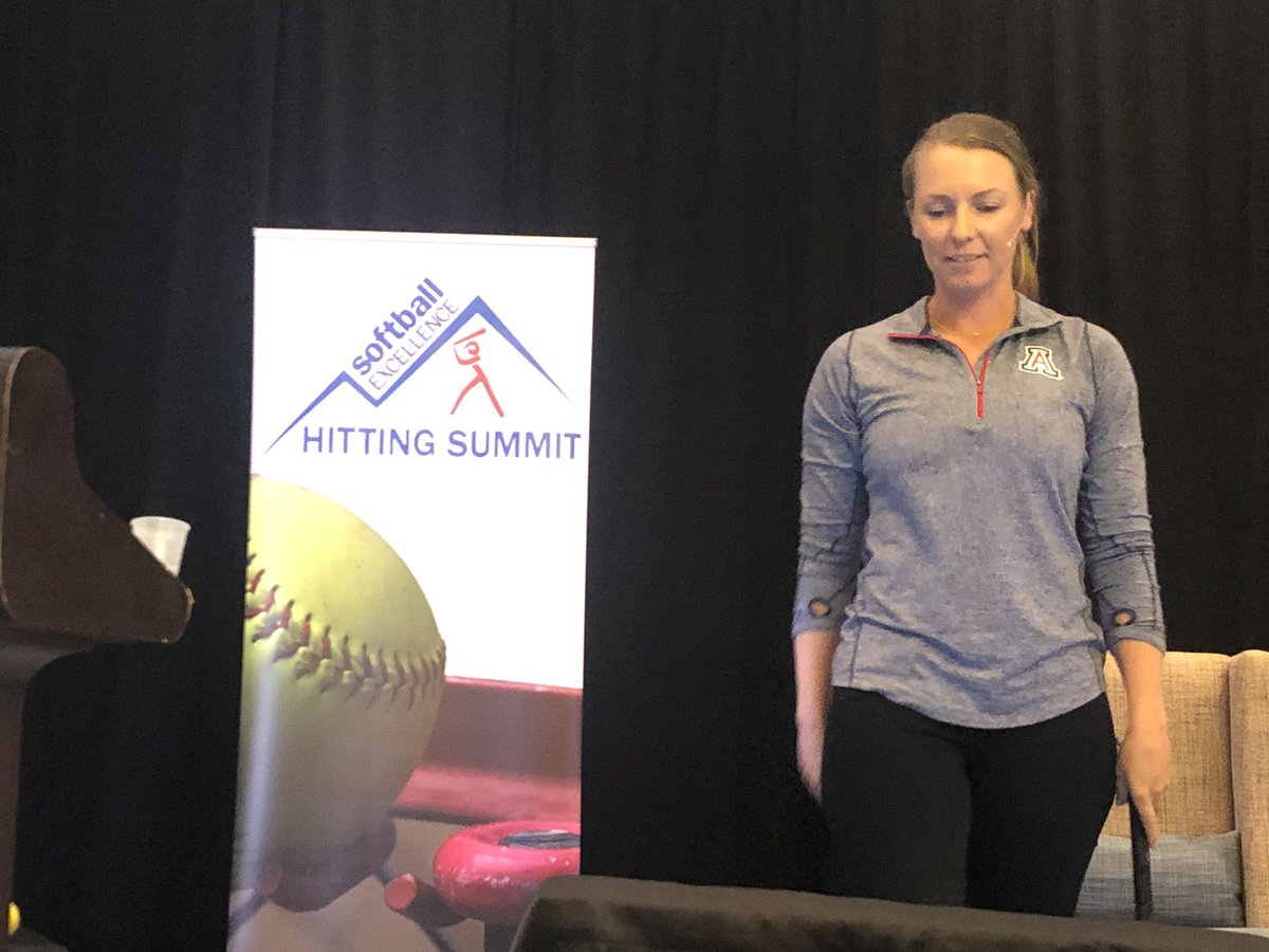 softballexcel's tweet photo. 4-time @ArizonaSoftball All-American &amp; @USASoftball alum @CaitlinLowe is taking slappers from good to great. 1st step is getting to know your athletes: “Are you enhancing their game? What tools do they have? What do they need?” #hittingsummit #caitlinlowe #usasoftball #arizona https://t.co/hIcCyLYy8h