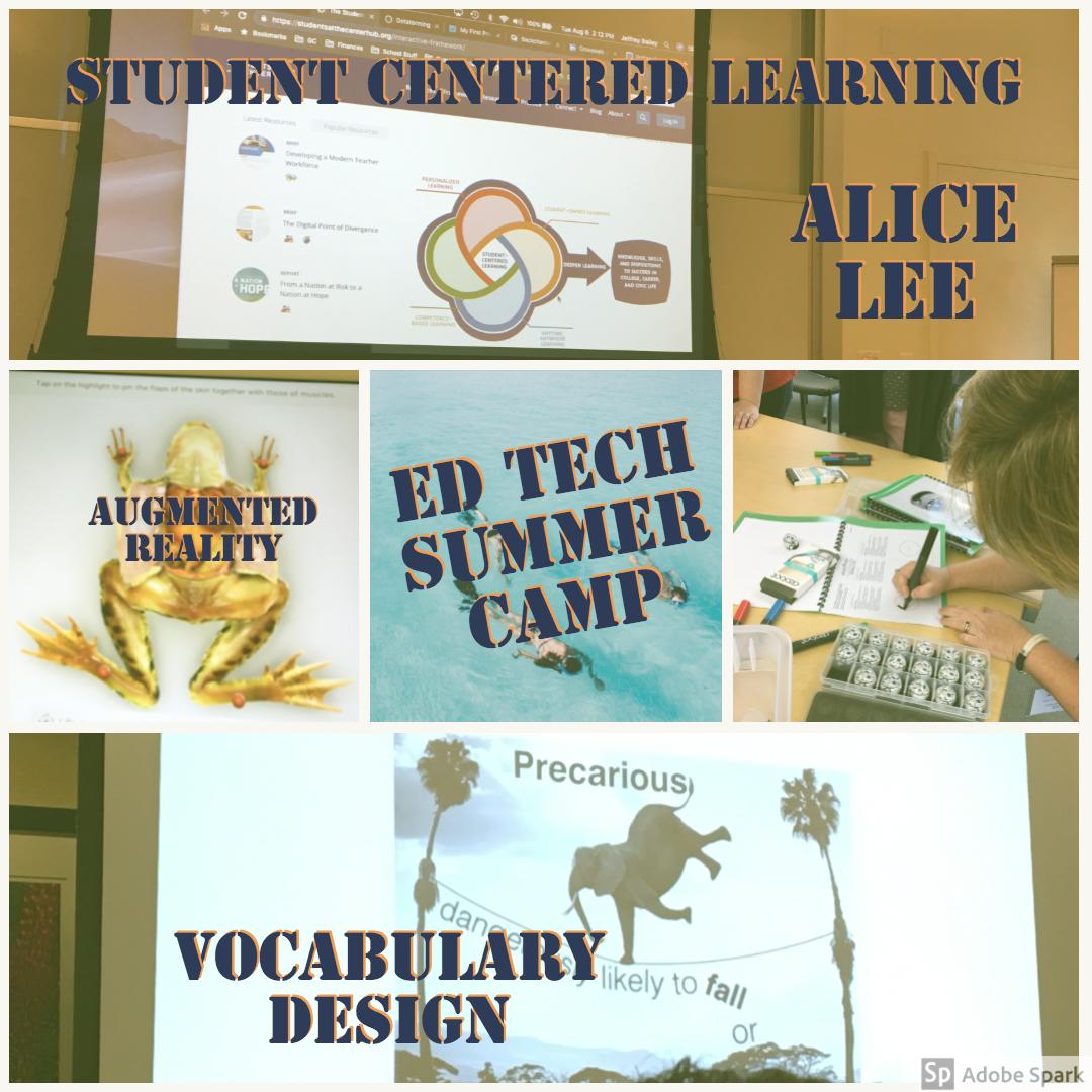alicecps's tweet photo. #edtech207 Learned incredible tech ideas to share with my students at ed tech summer camp! Next steps...use all these ideas to transform my teaching! https://t.co/KAdxVsAkd9