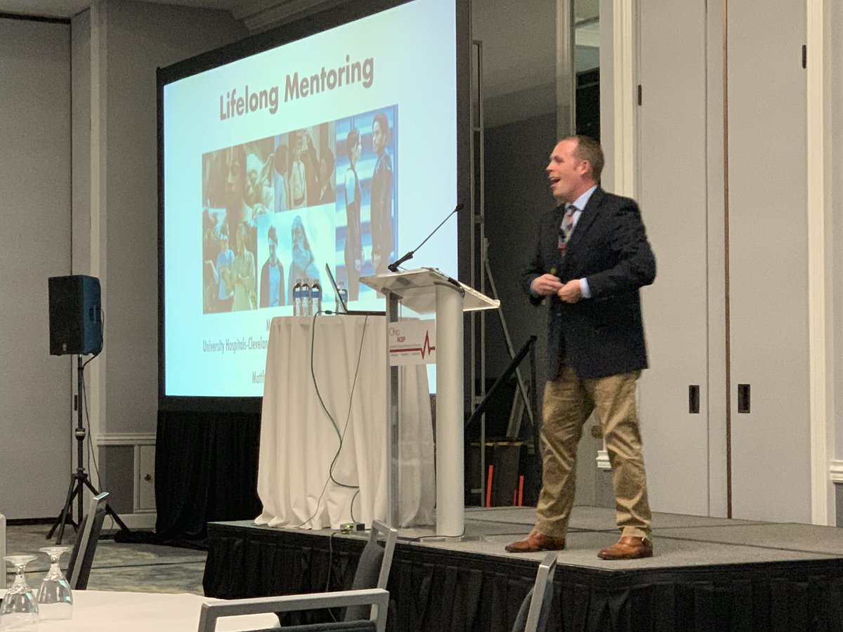 OhioACEP's tweet photo. Dr @mjstull from @UHCMC_ED just started his #EMRO19 session on lifelong mentorship & he’s already name-checked Yoda, Gandalf & Dumbledore. A lecturer after @MJMcCreaMD’s own heart..? 😂🤓 https://t.co/qU8Xd7eViu