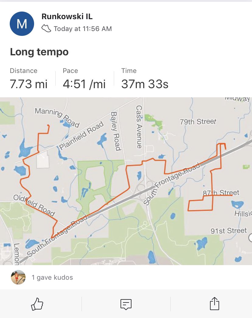 RunkowskiIL's tweet photo. See cool workouts like the one I did today https://t.co/7BXkPJCeJa