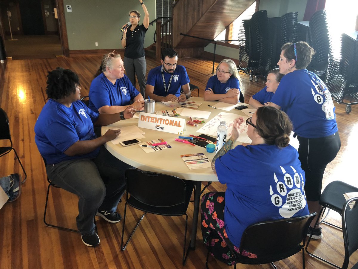 SHHS_Sierra's tweet photo. Sylvan Hills Middle School is doing some teambuilding with MONCRIEFOneTeam.  #pcssdBTS2019 https://t.co/YN9qTq2die
