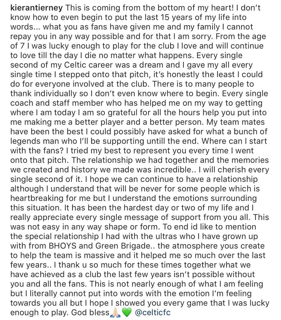 Kieran Tierney tweet media