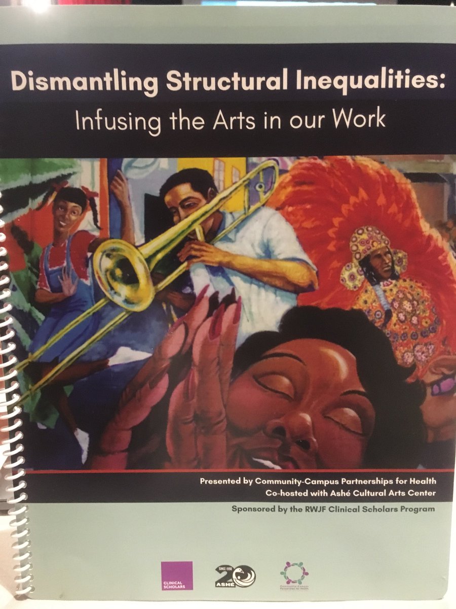drannettebell's tweet photo. #CCPHIntensive2019 #changeleader #equityinhealthcarenow The arts are universal communicators and will help us break down barriers and better communicate on issues. https://t.co/SOynJ6h5AB