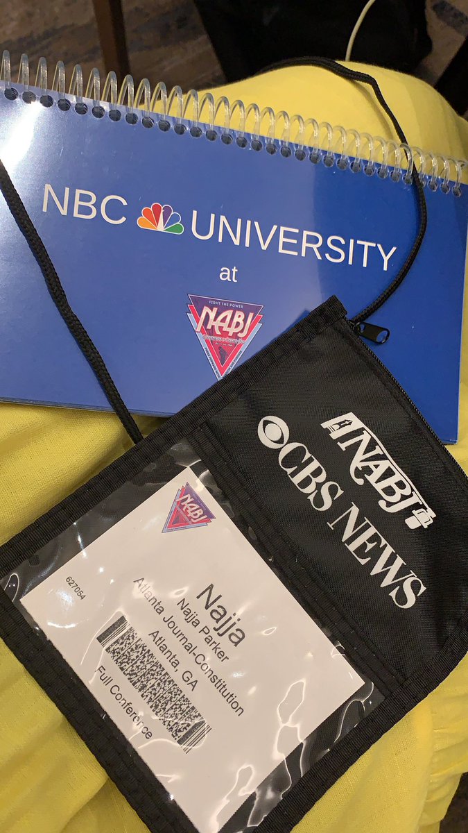 NajjaNotes's tweet photo. @NABJ is so dope! Spending my 1st day at #NBCUniversity19.
If you spot me, please say hi!
#NABJ | #NABJ19 | #NBCUniversity https://t.co/9gW6koE21I