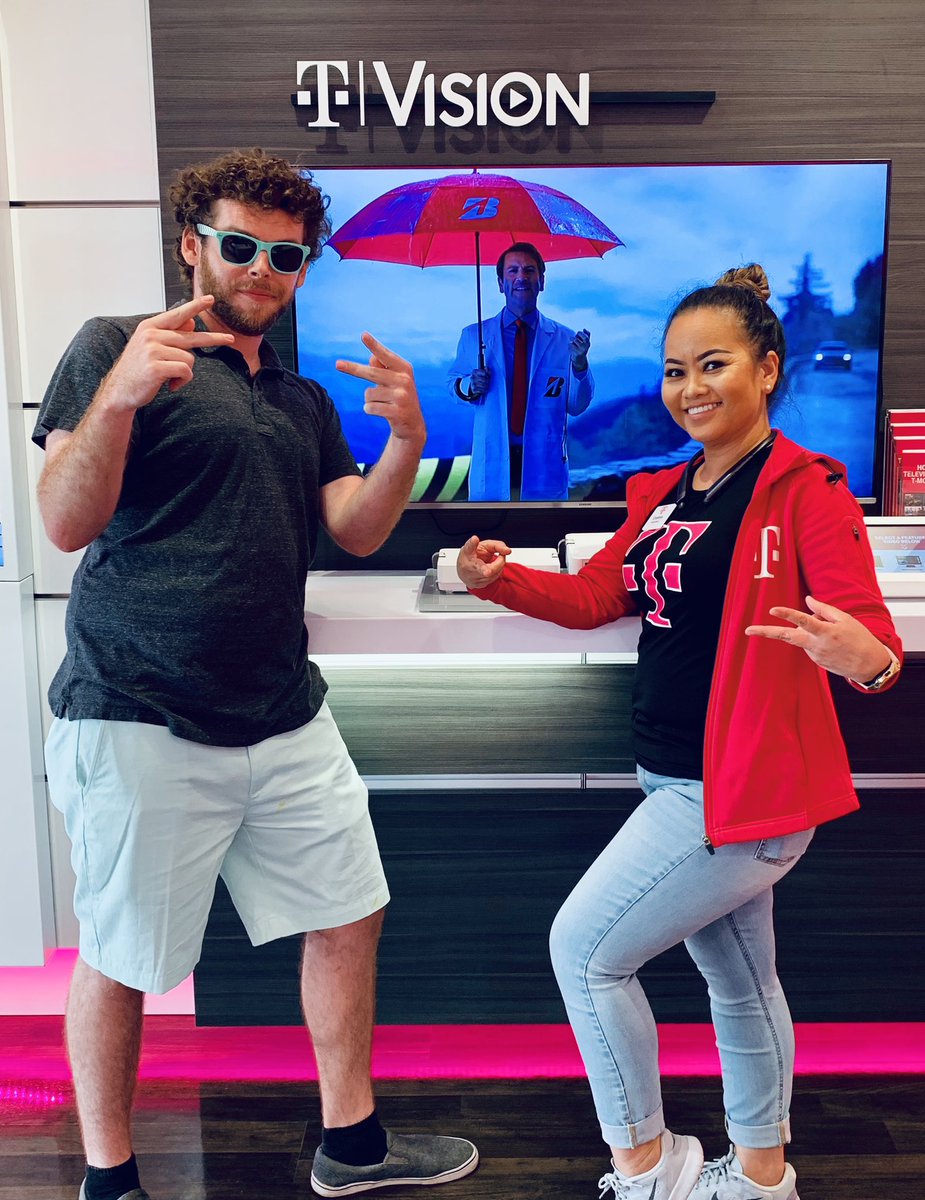 cn80tx's tweet photo. Cristina following Blake’s lead, another #TVision out the door.  #tmobile #ThursdayMotivation #tvision #loop288 #texasDNA #Denton #NWTXunitedinsuccess https://t.co/rUTZOhuuwJ