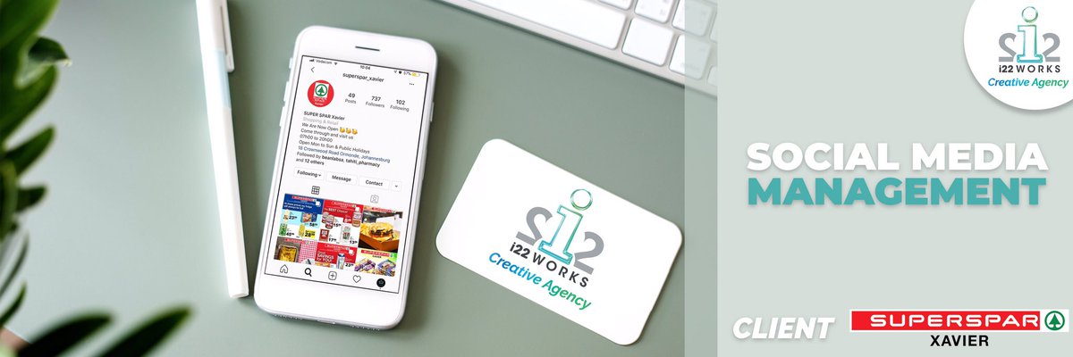 i22works's tweet photo. Daily Social Media Management and Graphic Design for SuperSpar Xavier
————————————————————
📌Contact us at i22 Works for all your marketing needs

#i22Works #MarketingAgency #GraphicDesigning #DigitalMarketing #i22 #Branding #SuperSpar #SuperSparXavier #Ormonde #SPAR https://t.co/QyDnPxKhEk