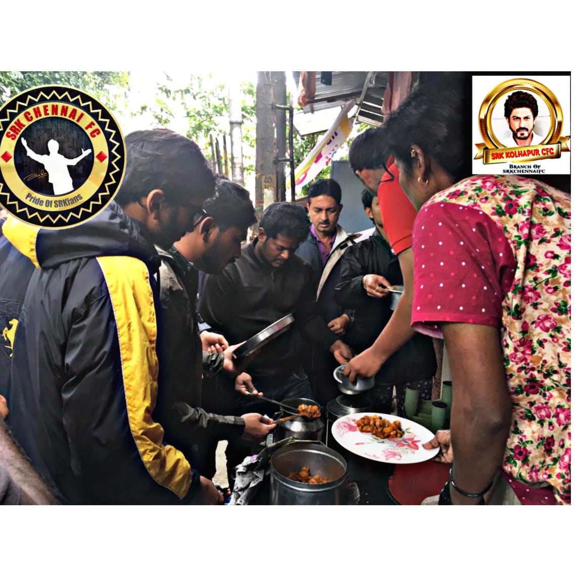 iamajeysrk's tweet photo. Team @SRKkolhapurcfc Provided Food To More Than 100 People And Sarees To More Than 50 women Who are "Migrant Floods Victims" In Kolhapur.
What an Initial activity done by a team inspired from @iamsrk's charity cc @SRKCHENNAIFC
https://t.co/EiWJvsontR