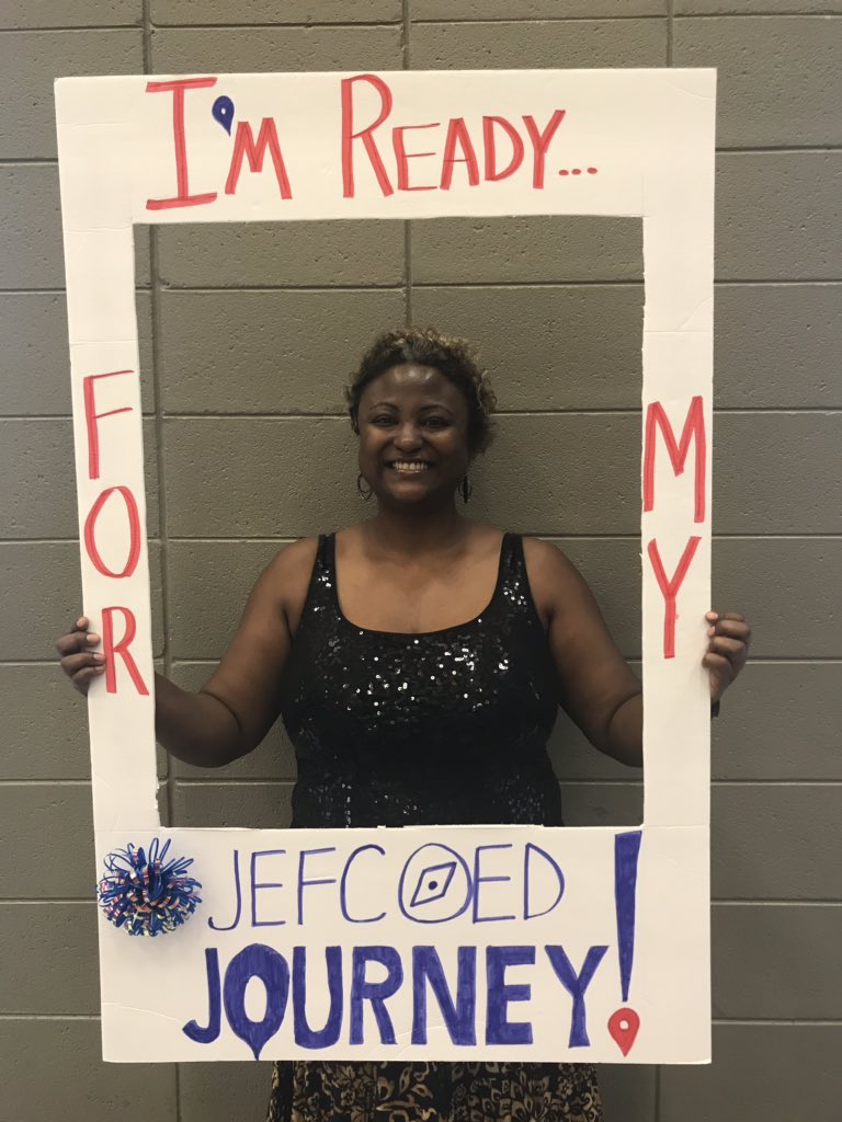 CynthiaCates13's tweet photo. New @JEFCOED teacher’s smiling BIG at New Teacher Orientation!!! Welcome new teachers!! https://t.co/GNiIYc2yzL