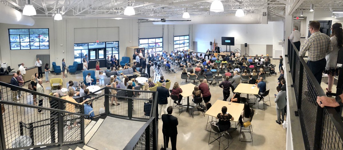 MattLargen's tweet photo. Thrilled to be at the grand opening of @WCSedu Entrepreneurship &amp; Innovation Center that will welcome 130 high school students across the district tomorrow https://t.co/8MV1DiOdyK