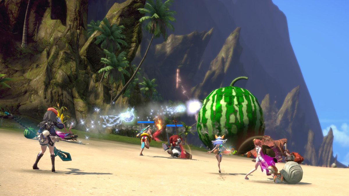 EarshaGW's tweet photo. 今日は海辺でスイカ狩りレイド♪
いつもよりスイカが冷えてる気がする(゜ω゜=)
#TERA
#TERA_JP
#TERA_PC
#荒凪古港リゾート計画 https://t.co/sbSdkHIYtg
