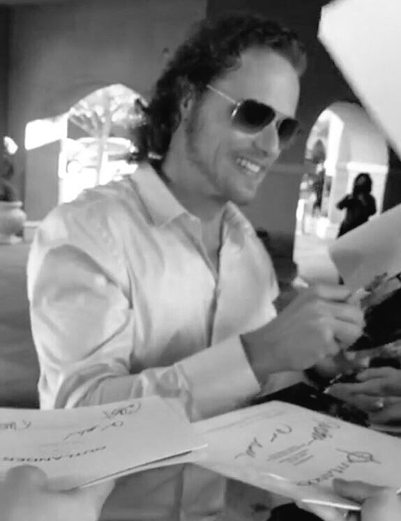 mary_markssngr's tweet photo. @GHJNancy @witchofgric @Sheugs @SamHeughan @barbaramills1 @sarahjaswim @LaurelSchuett @pjl24 @ladybay8 @ClanHeughan @heughanout @OutlanderHQ @Emmalines_Mom @Safer_Place @c10_ali @TartarugaTanya @SummerPic @purpleiris13 @brittafahl70 @jammffan @whitesow1 @danielalippke @gandusio @katpaz1 @terri_tillos And one more #Samshady #FanRespect #goodguyishe https://t.co/k7E9iE61bD