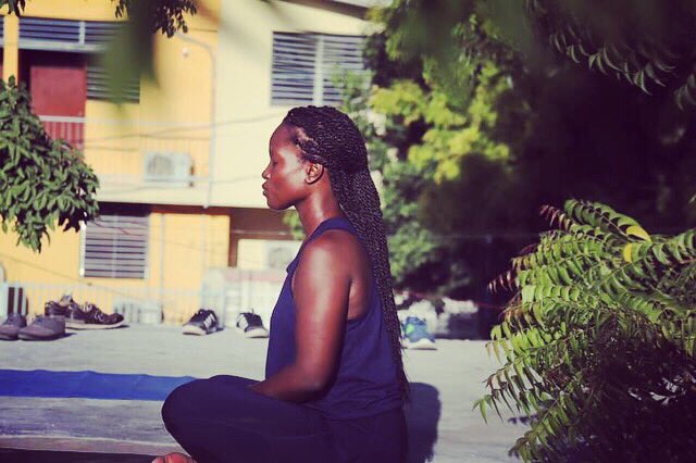 banjHT's tweet photo. This will go down in history as the very first time @banjht opened up its rooftop for a YOGA & MEDITATION SESSION with Nzingah Oniwosan. Thanks to @papstartupweek! #papsw2019 #meditation #Yoga #Haiti https://t.co/bF4HUNeMGP