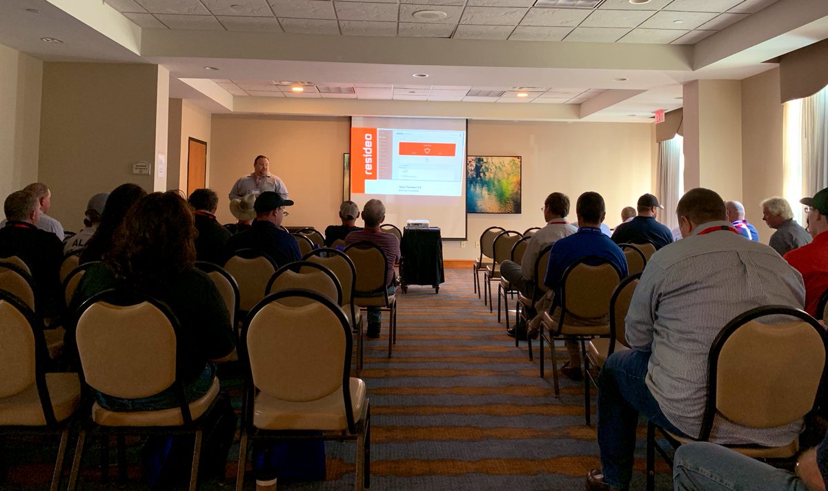 alarmingtexan's tweet photo. @ResideoPro Rob Walker shares updates and features of #totalconnect2 with Kentucky Alarm Association dealers #weareresideo https://t.co/s2tEMtPlc2