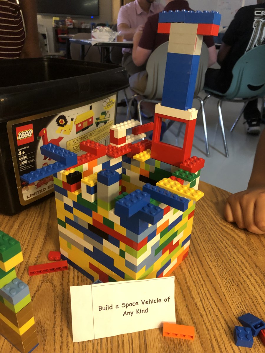 amccurls's tweet photo. My students are getting creative with this LEGO challenge! https://t.co/LtBVuQR5OC