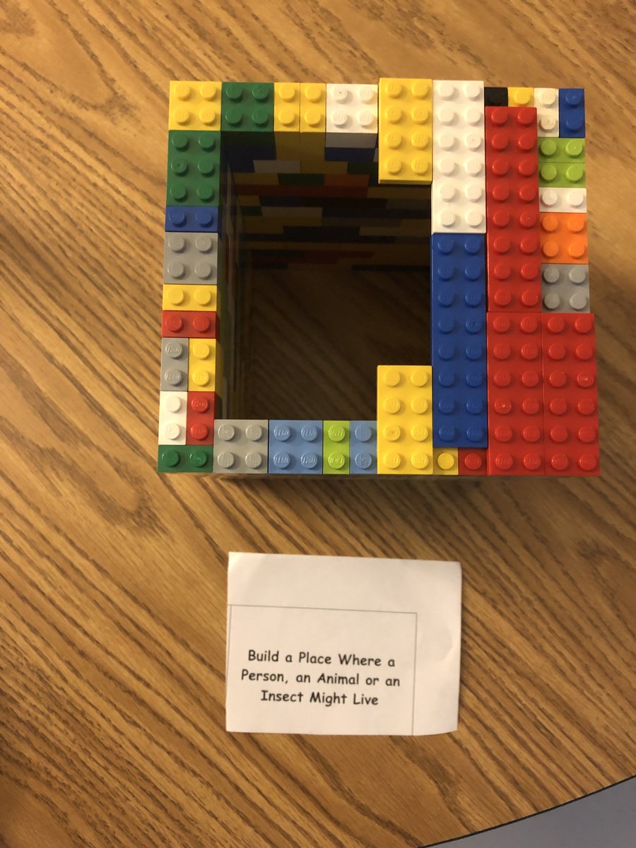 amccurls's tweet photo. My students are getting creative with this LEGO challenge! https://t.co/LtBVuQR5OC
