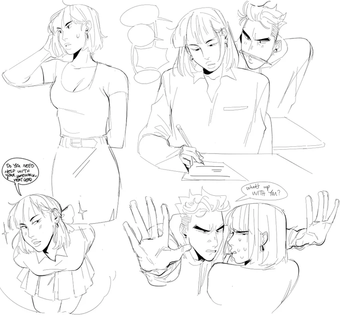 I was looking through files and I found this lmaoo context blossom is in buttercups bodie and butch is trying to figure out why she's acting weird 