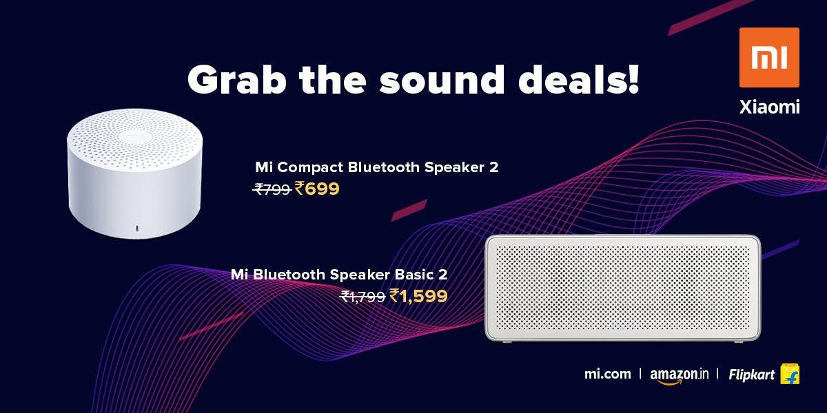 MifanMr's tweet image. Hear that? That&apos;s the sound of an exciting deal coming your way! 
Avail amazing discounts on our hugely popular #MiBluetoothSpeakerBasic2 and #MiCompactBluetoothSpeaker2 this #IndependenceDaySale 
Mi.com , @amazonIN and @Flipkart!
