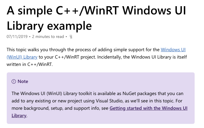 WindowsDocs's tweet photo. Are you interested in using Windows UI Library controls in a C++/WinRT project? This new topic walks you through the steps and shows you how to build your own simple NavigationView example app.
https://t.co/NJPcO0hrxh
#WindowsDev
#cppwinrt
#WinUI https://t.co/rktoW3JWfp
