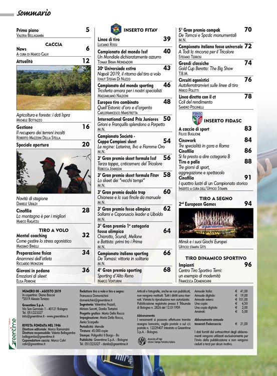 DomenichiniF's tweet photo. "Le letture di agosto" del magazine "Caccia&amp;Tiro", edito da Greentime: cronache sportive, cinofilia, gestione faunistica.
 https://t.co/adxsSSICVY

@fitavstampa @fidascitalia #sport #periodici #stampa https://t.co/Lqp0HJi7Q6
