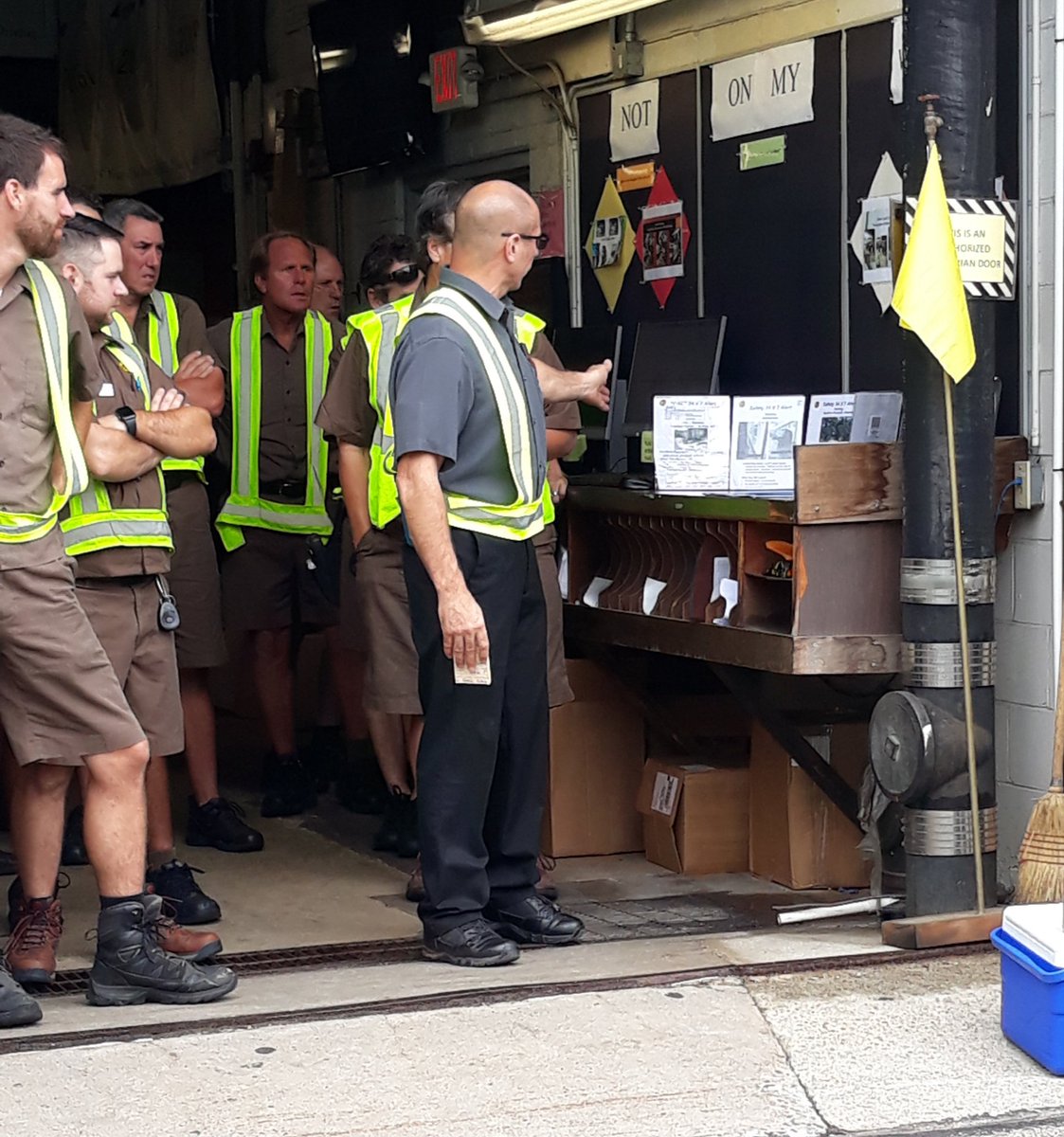 Northeast had a rough few days! 
Dover NH UPS 
Our PCM had pictures of all the accidents and talk about backing and stationary objects.