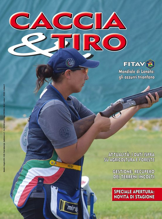 DomenichiniF's tweet photo. La copertina del numero di agosto del magazine sportivo "Caccia&amp;Tiro" dedicata alla neo campionessa mondiale di skeet Diana Bacosi.

#sport #sportmagazine #editoria @fitavstampa #stampasportiva https://t.co/AP3Kn6N0ZS