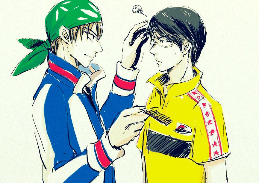 ノミドリ安全 Don T Repost 海堂柳生入れ替わり記念日 過去絵使い回しですまそ でもこの二人のダブルス話好きなので ってことで柳生と海堂の絵です いろいろ T Co Buobgvzpwk Twitter