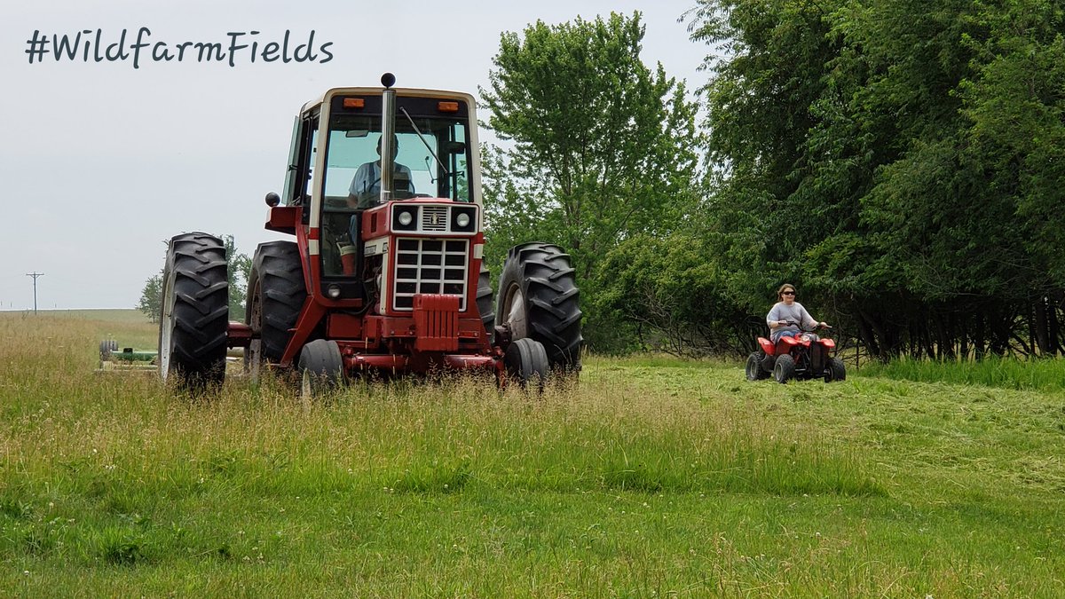 wenisu's tweet photo. Billy mowing the pastures &amp; Cj on debris duty.  Blessed to have good neighbors. This morning I am enjoying my mowed pasture. Lord bring us the rain!
@6amPause @cortevaus @ember_tech https://t.co/EsX4d4wxP9