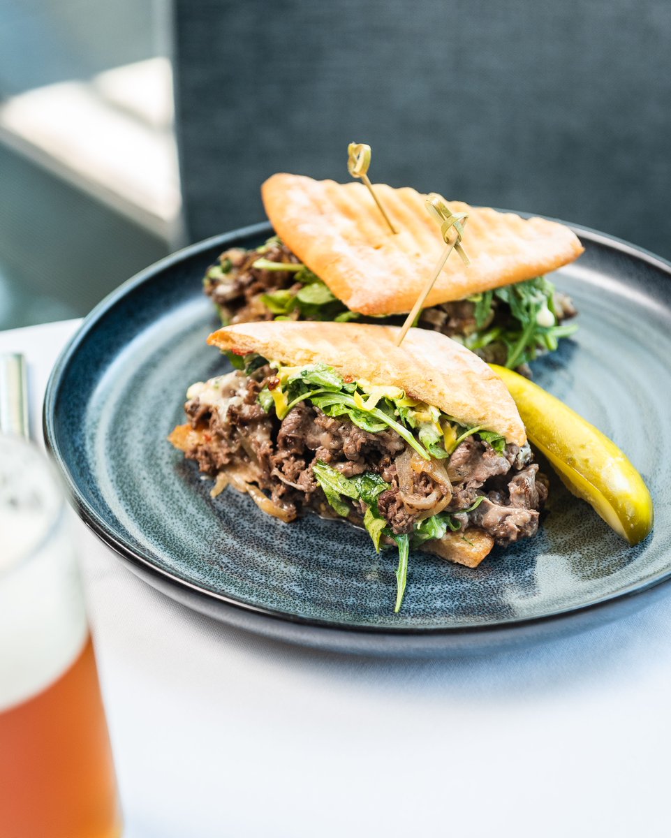 CPSteakDC's tweet photo. Dig into the Le Ricky Bobby sandwich at #CPSDC 🏆Made with thinly sliced 44 Farms ribeye, caramelized onions, sharp provolone, pepperoncini & garlic aioli on a ciabatta. https://t.co/ZZqfrt6VwG