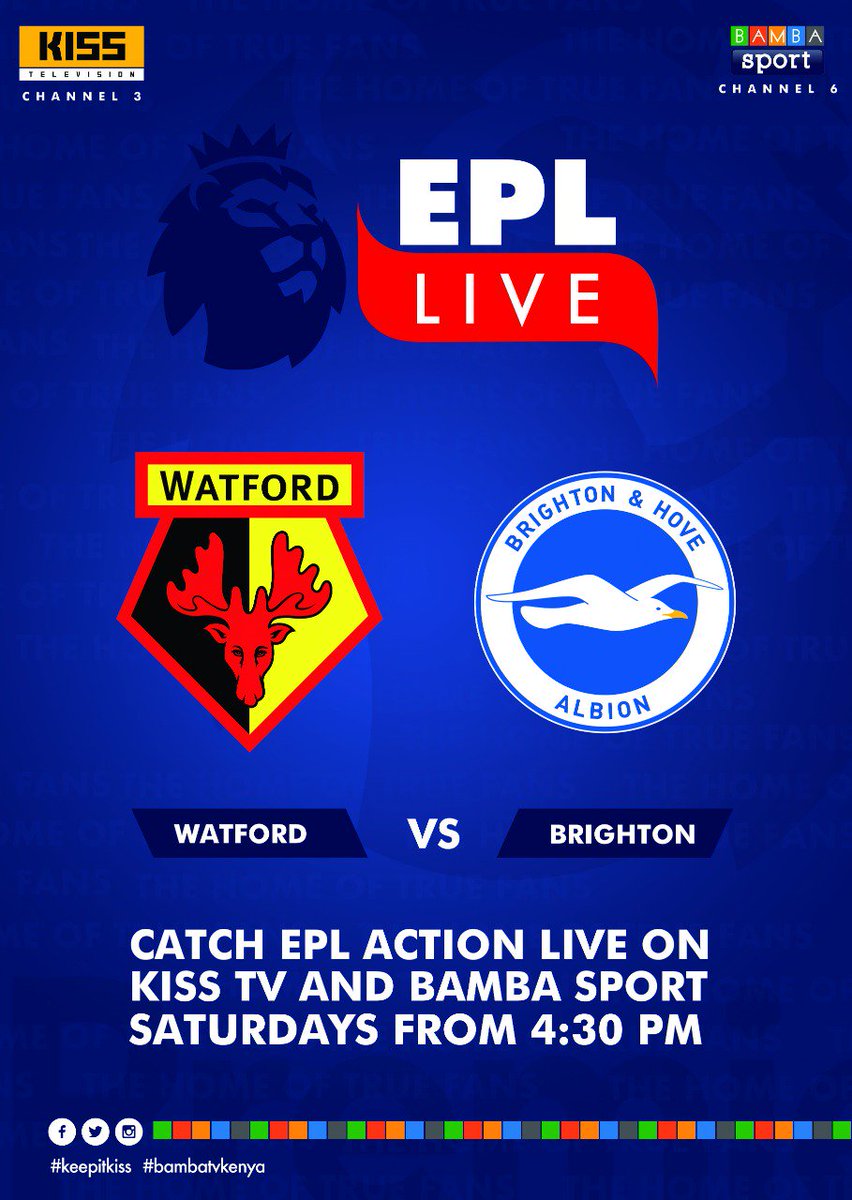 StarSportsKenya's tweet photo. Catch the #EPL every Saturday live on your #HomeofTrueFans as we bring to you one #EPL match every weekend. Tune in from 4:30pm to catch the build up and analysis of each and every game.😎
#BambaSport https://t.co/QOLLQtzhtE