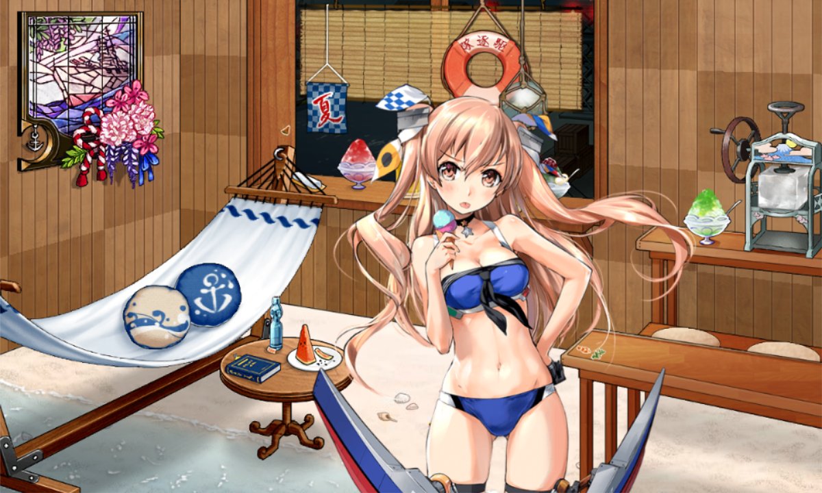 Taつなぎ Summer Yukikaze And Johnston 人 Both Look Great 雪風 ジョンストン 艦これ Kancolle