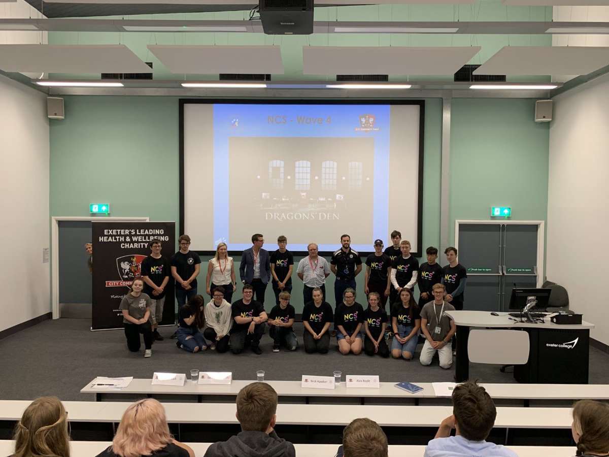 ExeterCCT's tweet photo. 📸 A huge thank you to this afternoon's Dragons who gave feedback to our @NCS participants as they delivered their social action projects!

#thisCITYcan #NCS https://t.co/ap2X8ecYhc