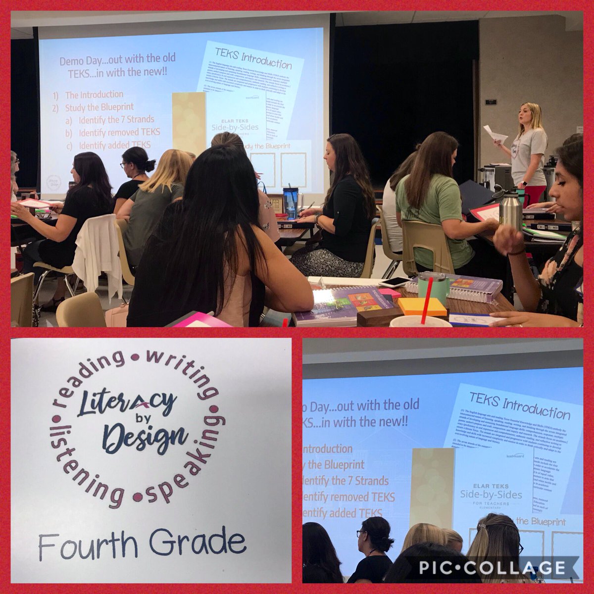 Excited to be learning about our new ELA curriculum and resources with 4th grade! Thank you to our ELA department for all of their hard work. Shout out to @ICTennison for leading today.